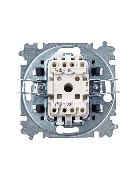 Купить ABB EPJ Levit серый / белый Выключатель 1-клавишный 2CHH590145A6016