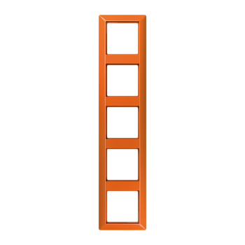JUNG AS 500 Оранжевая Рамка 5-ая ударопрочная AS585BFO