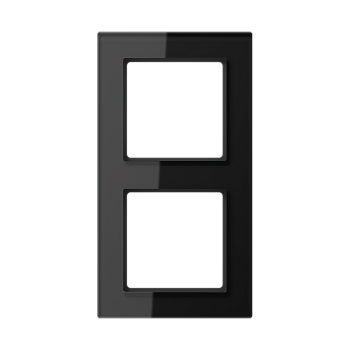 JUNG A creation Стекло Черное Рамка 2-ая AC582GLSW