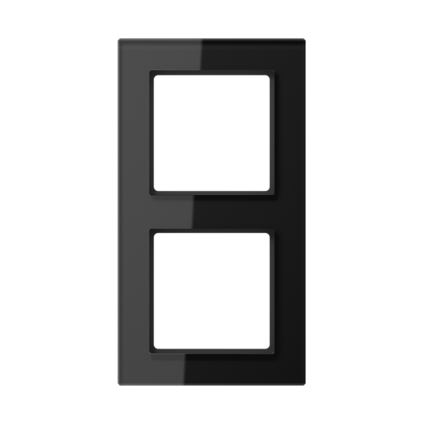 JUNG A creation Стекло Черное Рамка 2-ая AC582GLSW