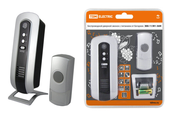 TDM Звонок ЗББ-11/М1-36М (беспр., бат., мн.код.) SQ1901-0004