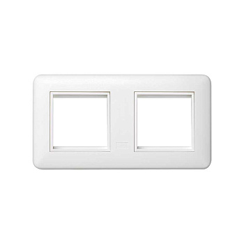 Simon Connect Белый Суппорт с рамкой для 2 модуля K45 KR445-9