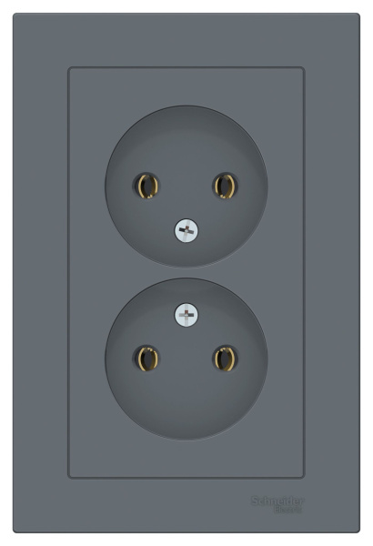 Купить Systeme Electric AtlasDesign Грифель Розетка б/з двойная, 16А, в сборе