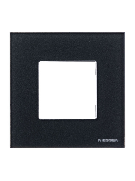 Купить ABB NIE Zenit Стекло графит Рамка 1-я 2 мод 2CLA227100N3801