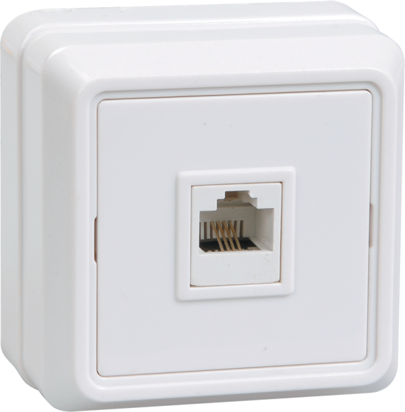 Купить IEK OKTAVA РТ20-ОБ Розетка 1местн. телеф. (белый)