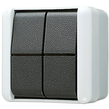 JUNG Выключатель сдвоенный IP44 805W