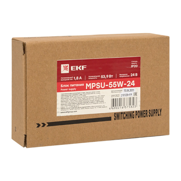 Купить EKF PROxima Блок питания 24В с функцией ИБП MPSu-55W-24