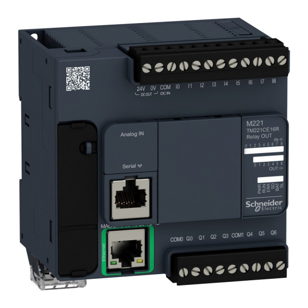 SE M238 Блок базовый компактный M221-16IO реле Ethernet TM221CE16R