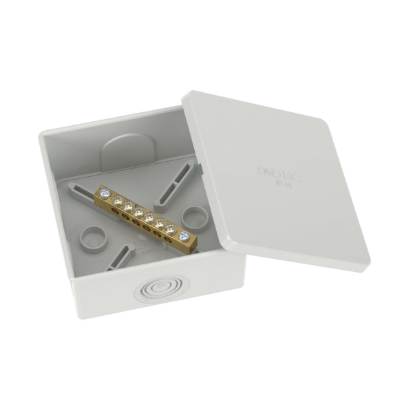 DKC Коробка уравнивания потенциалов, 6 зажимов, 6 вводов  д.20мм, 80х80х40мм, IP44