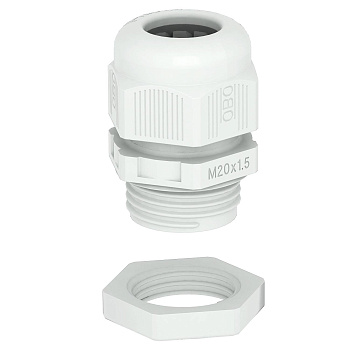 OBO Bettermann Кабельный ввод M20, влагозащита IP 68, УФ-стойкий, с контргайкой 2022766