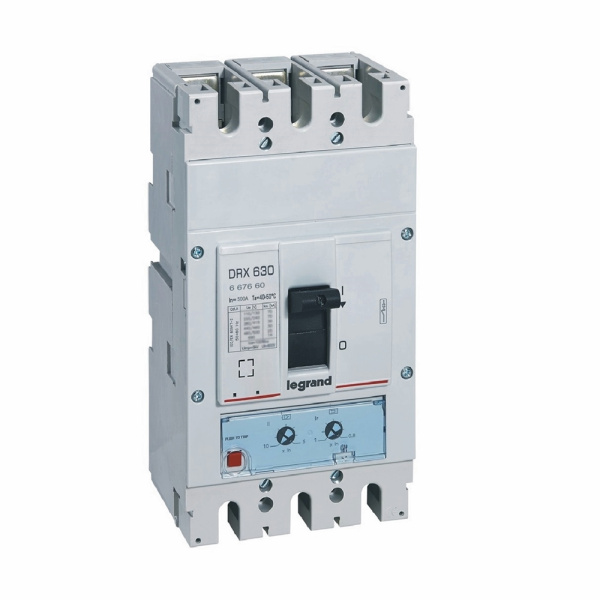 Legrand DRX630 термомагнитный 3P 500A 50кА настраиваемый 667660