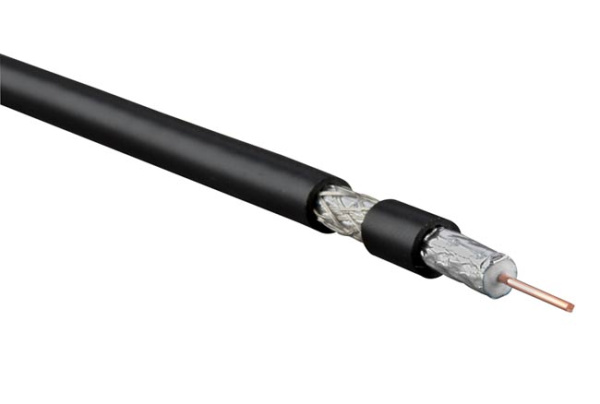 Hyperline COAX-RG6-CU-500 Кабель коаксиальный RG-6, 75 Ом (ТВ, SAT, CATV), жила - 1.02 мм (18 AWG, медь, solid), экран - фольга+оплетка(луженная медь, 49027