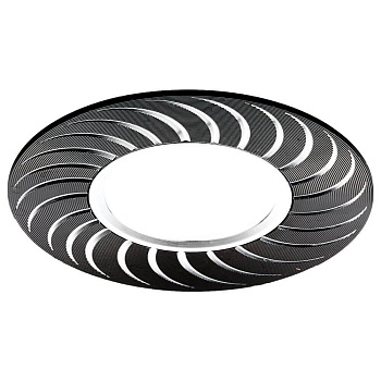 Ambrella Встраиваемый потолочный точечный светильник A720 BK/AL сатин/черный