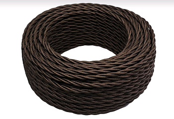 BIRONI Коричневый глянец Витой провод 3*1,5 150м B1-434-072-150