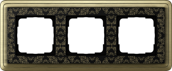 Gira ClassiX Art Бронза/Черный Рамка 3-ая 0213662