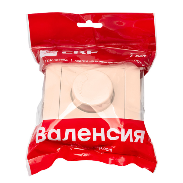 Купить EKF PROxima Валенсия светорегулятор 600W 220В кремовый