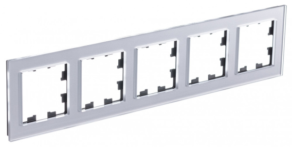 Systeme Electric AtlasDesign Nature Стекло Алюминий Рамка 5-ая, универсальная