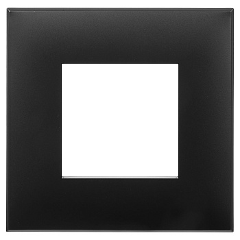 DKC Рамка "Avanti", "Черный матовый", 1 пост (2 мод.)