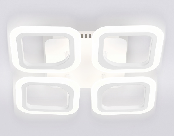 Купить Ambrella Потолочный светодиодный светильник с пультом FA4371/4 WH белый 4200K/3000K+6400K/6400K+3000K 45W 345*345*75 (ПДУ ИК)