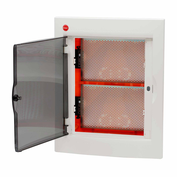 Купить DKC Щиток мультимедийный встраиваемый с дверцей 24 мод.,IP41, белый, смонтажными платами