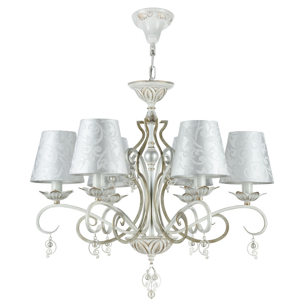 Купить Maytoni Elegant Monile Белый с Золотом Люстра 6xE14 40W ARM004-06-W