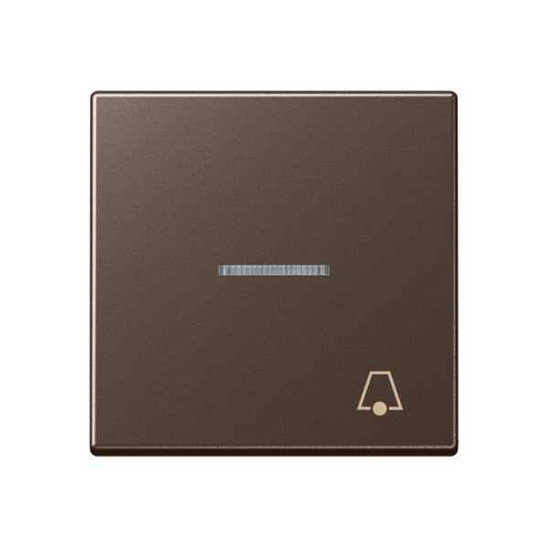 JUNG клавиша с символом звонок с линзой, мокка A590KO5KMO