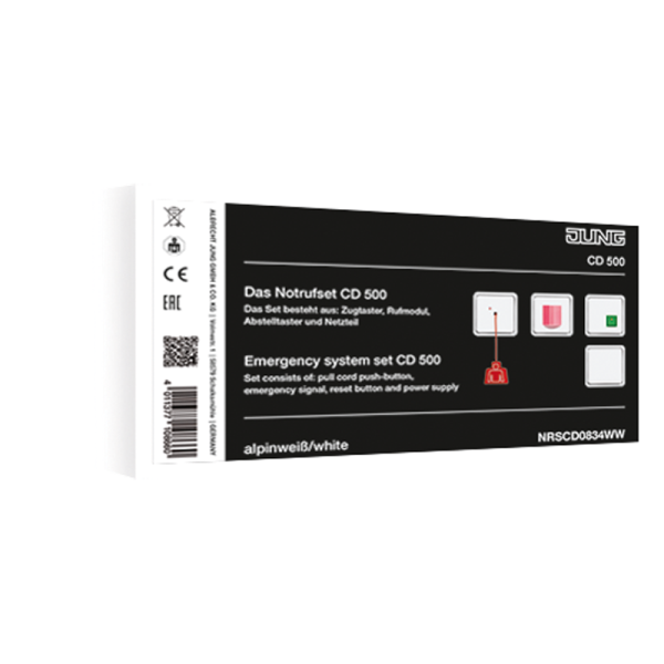JUNG комплект системы экстренного вызова, белый NRSCD0834WW