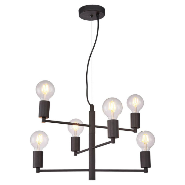 Lussole Комплект GRLSP-8156 (Светильник LSP-8156, Лампа светодиодная E27 6 шт.)