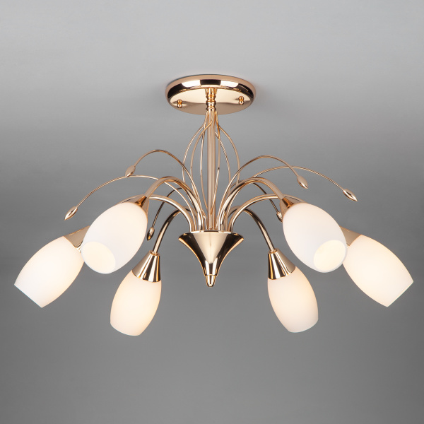 Eurosvet Потолочная люстра с плафонами 22080/6 золото 00000055940