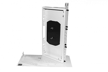 Hyperline FO-19R-1U-3xSLT-W140H42-24UN-GY Бокс оптический универсальный 19", от 8 до 24 портов (SC, duplex LC, ST, FC), со сплайс пластиной, без пигте 237482