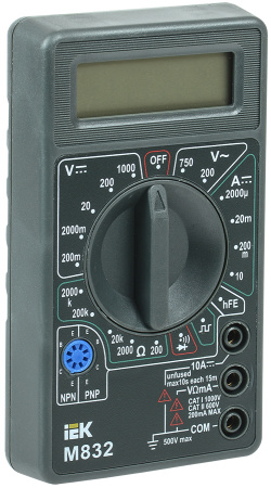 IEK Мультиметр цифровой Universal M832 TMD-2S-832