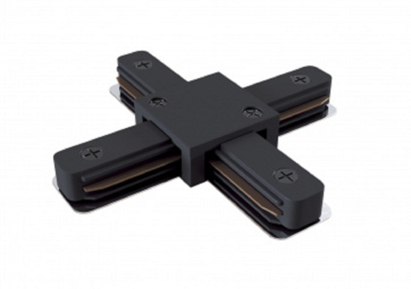 ЭРА Коннектор TR-1PA-СX-BK X-образный для однофазного шинопровода черный