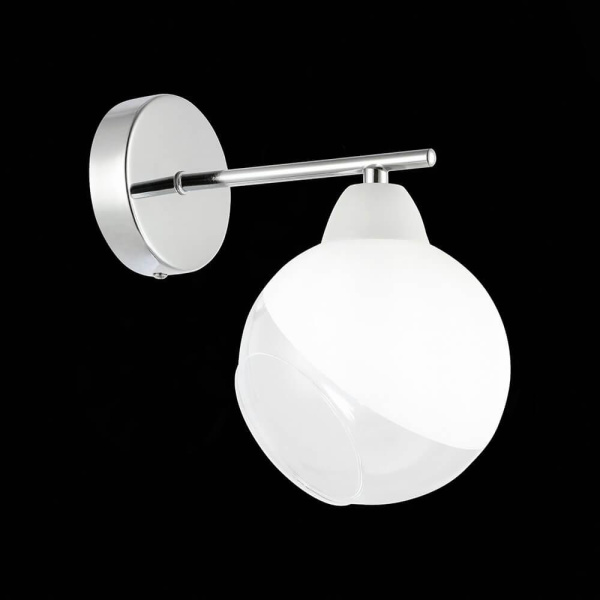 Купить Evoluce SLE102701-01 Светильник настенный Хром/Прозрачный, Матовый никель E14 1*40W