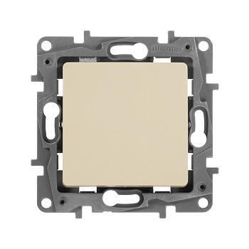 Legrand Etika Слоновая кость Переключатель промежуточный 1-клавишный, винтовые клеммы, 10AX, 250 В 672309