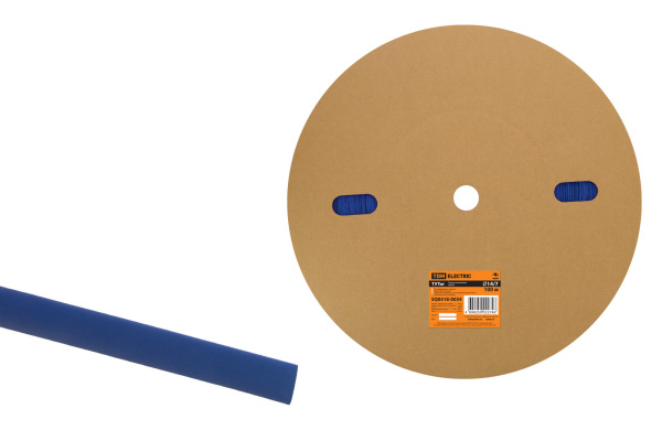 TDM Термоусаживаемая трубка ТУТнг 14/7 синяя (100 м/ролл) SQ0518-0034