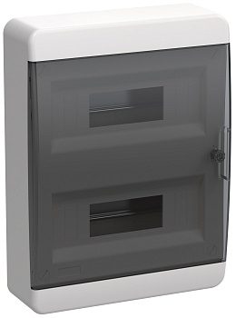 IEK TEKFOR Корпус пласт. ЩРН-П-24 IP41 черн. прозр. дверь