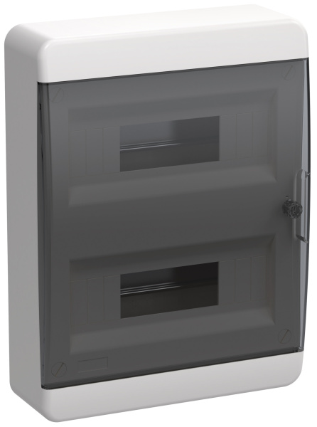 IEK TEKFOR Корпус пласт. ЩРН-П-24 IP41 черн. прозр. дверь