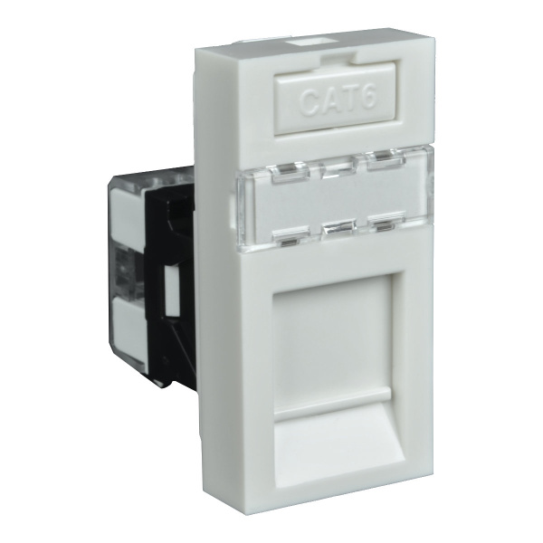 Kopos Розетка компьютерная RJ-45 Cat. 6E QUADRO QD 45x22,5/6 (HB) QD 45X22.5-RJ45/6_HB