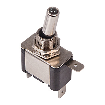 Тумблер 12V 20А (3c) ON-OFF однополюсный с синей LED подсветкой Rexant 36-4331