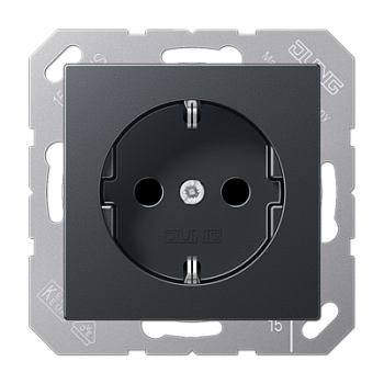 JUNG Штепсельная розетка SCHUKO 16A 250V~ термопласт слоновая кость A1520BF