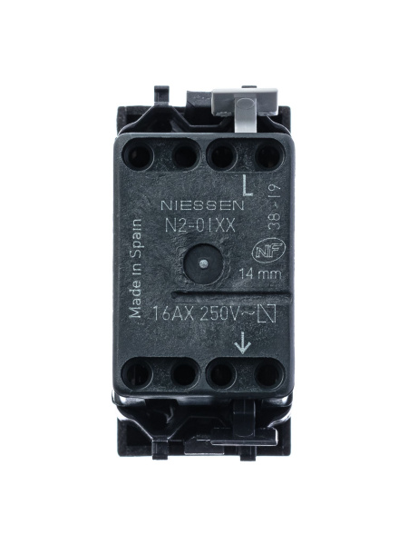 Купить ABB NIE Zenit Шампань Выключатель 1-клавишный 1 мод 2CLA210100N1901