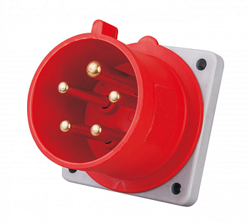 Dekraft Вилка для скрытой проводки 3Р+РЕ+N 16А 380В IP44 ВЩ-103