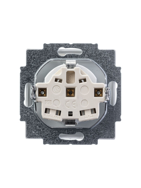 Купить ABB BJE Solo/Future Бел Розетка с/з с крышкой 2CKA002018A1509