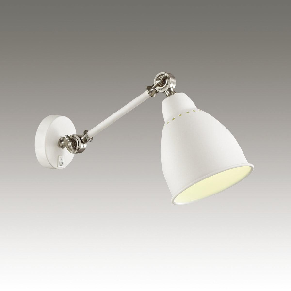 Купить Odeon Light 3372/1W ODL17 116 белый/никель Бра E27 40W 220V CRUZ