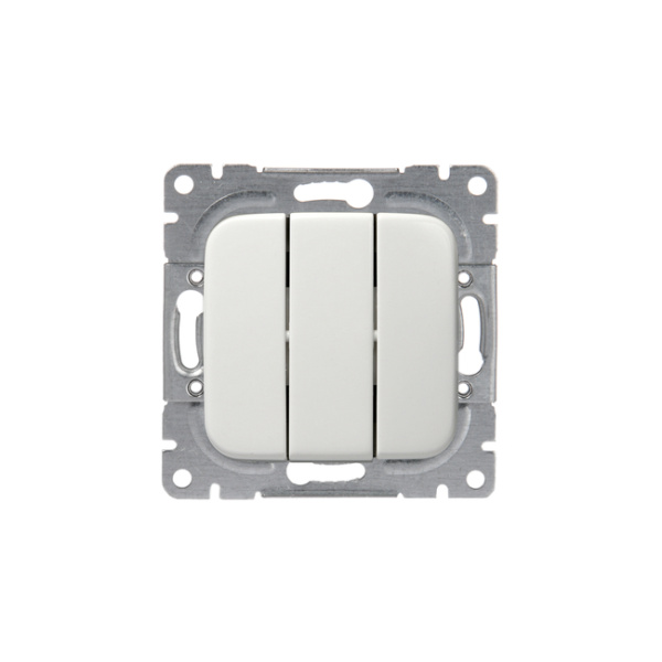 ABB Jussi Бел Выключатель 3-клавишный, 1-полюсный, 16А/230В 2TKA000149G1