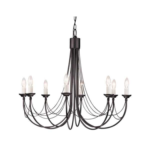 Natural Concept CARISBROOKE Люстра CB8-BLACK Natural Concept CARISBROOKE Люстра CB8-BLACK
