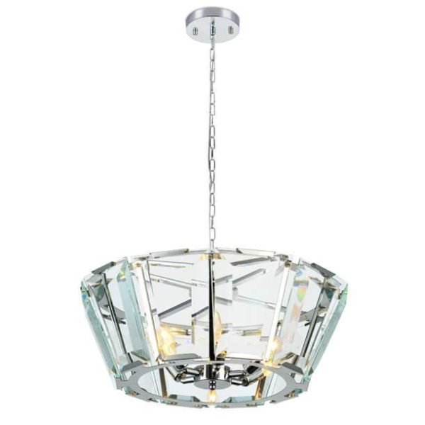 Ambrella Подвесная люстра с хрусталем TR5110 CH/CL хром/прозрачный E14/6 max 40W D550*1000