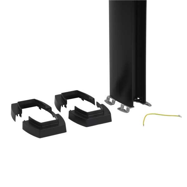 Купить Legrand Snap-On колонна алюминиевая с крышкой из пластика 2 секции 2,77 метра, с возможностью увеличения высоты колонны до 4,05 метра,  цвет черный 653032
