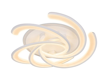 Ambrella Потолочный светодиодный светильник с пультом и подсветкой FA505/5 WH белый 180W+38W D600*170 (ПДУ РАДИО 2.4)