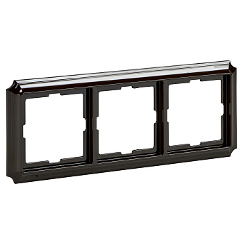 SE Merten SD Antik Темно-коричневый пластик Рамка 3-ая MTN4030-4715